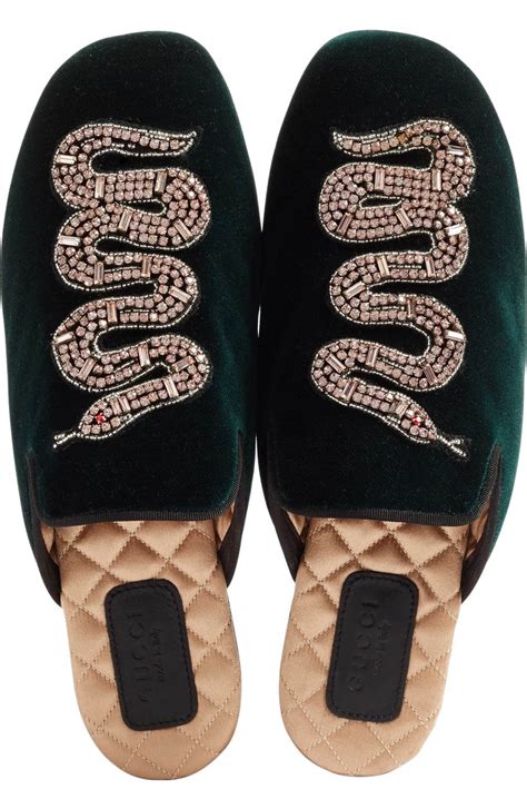 emerald mule with snake gucci|farfetch gucci mules.